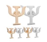 6pcs Psychology Psi Symbol Brooch Pins Vintage Medical Jewelry for Doctors Nurses Fun Cartoon Corsage Brooch for Hats Backpacks Lapels Silver