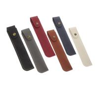 6pcs Pu Leather Single Pen Pouch Protective Sleeve for Office Workers | Portable Lightweight Storage, Suitable for Handbag Use, Compact Design for Clerks and Everyday Carry Random Color