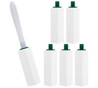 6Pcs Pumice Stone for Toilet Bowl Cleaning, Scouring Stick Remove Toilets Bowl Hard Water Rings, Toilet Cleaner Limescale Remover, Calcium Buildup and Rust for Cleaning Toilets, Bathroom, Pool(white)