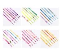 6Pcs Purple Baby Girl Hair Braider Clips for Quick Hairstyle Designs | Polymer Clay Accessories, Suitable for Braiding Hair Types, Wearable Bracelet Style, DIY Styling Set