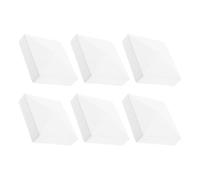 6pcs PVC Fence Post Caps 4 Inch Pyramid White Caps for Outdoor Use