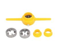 6Pcs PVC Pipe Threader Durable Plumbing Tool Kit 1/2 3/4 1in NPT Tap Die for Home PPR Tube