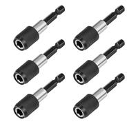 6Pcs Quick Releasing Hexagonal Handle Extension Rod 60mm Screwdriver Extended Locking Strong Drill Bit Holder for Construction