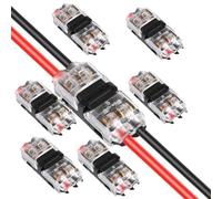 6PCS Quick Splice Wire connectors for 18 to 22 AWG, Easy Fit Solder wire tap connector for Vehicles, LED, Audio, DIY Cable connectors Projects