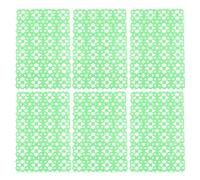 6Pcs Rabbit Cage Mat Floor Plastic Mats Feet Pads Bunny Resting Pads Chew Toy for Pet Cats Dogs Bunny Hamster Rat Chinchilla Guinea Pig Animal Random Color