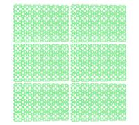 6Pcs Rabbit Cage Mats Anti-Scratch Plastic Pet Foot Pads for Hamsters | Protect Feet from Wire Mesh, No Installation Needed, Simple Structure Design, Light Green Color