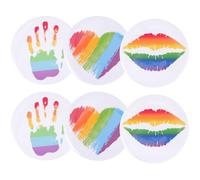 6pcs Rainbow Brooch Lapel Pin for Clothes, Tinplate Pride Badge | Charming Stylish Look, Not Easy to Deform or Fade, for Pride Day and Daily Wearing