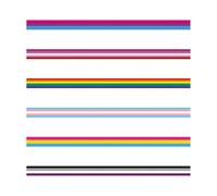 6pcs Rainbow Flag Headdress Ribbon Polyester Decorative for Party