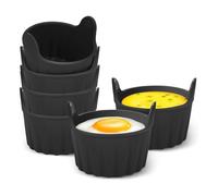 6Pcs Ramekins for Air Fryer, Air Fryer Egg Poacher Ramekins, Silicone Egg Poacher Cup for Souffle, Muffin, Cupcake, Custard, and Pudding