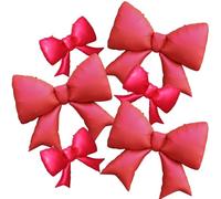6pcs Red Bow Balloons Coquette Bow Balloons Bow Birthday Party Decorations Ready To Pop Baby Shower Decorations Shes The Cherry On Top Decor Bridal Shower Wedding Bridal Party Decorations