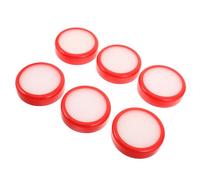 6pcs Red Fingertip Moistener Sponge Box for Office Cash Counting