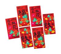 6Pcs Red Paper Envelopes 2026 Horse Year Money for Spring Festival Use Lucky Money Envelopes