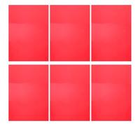6pcs Red Pvc Colour Filter Sheets for Classroom and Scrapbooks | Light Diffuser Sheet Set, Experiment Use, Eye Tracking Control and Colour Mixing Support