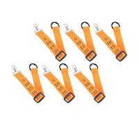 6pcs Referee Chain Clip for Yard Line Marker and Chain Marker Strap | Orange PP Polyester Build, Quick Fastening and Firm Hold, for Soccer Referees, down Judges, Professional Crews