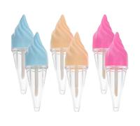 6pcs Refillable Lip Gloss Tubes 5ml Plastic Ice Cream Cone