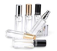 6pcs Refillable Perfume Bottle, 8 ML BPA Free Spray Atomizer Perfume Bottle, Leak Proof Glass Perfume Atomizer with Metallic Aluminum caps