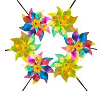 6Pcs Reflective Bird Repellent Windmill, Bird Repellent, Reflective Windmill,Pigeon Repellent, Keep Birds Away From Your Home, Garden,Farm,Patio (6Pcs-C)