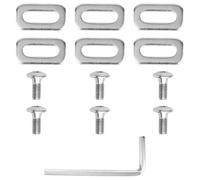 6pcs Replacement Bolt Washers for Look Delta & Peloton Shoes, Cycling Shoes Clips with 6 Cleat Replacement Screws for Spd & Wrench Practical Indoor Cycling Supply