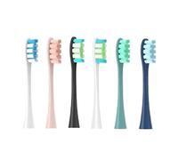 6PCS Replacement Heads，Compatible for Oclean Flow/X/X PRO/ Z1/ F1/ Brush Heads Sonic Toothbrush Vacuum Bristle(Multi)