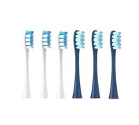 6PCS Replacement Heads，Compatible for Oclean Flow/X/X PRO/ Z1/ F1/ Brush Heads Sonic Toothbrush Vacuum Bristle(Brown)
