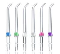 6PCS Replacement Heads for Waterpik, Refill Heads for Oral Irrigator Dental Flosser, Replacement Tips for Water Flosser, Replacement Classic Jet Tips for Wp100 Wp250 Wp300 Wp450 Wp660 Wp900