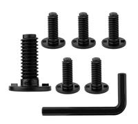 6pcs Replacement Long Bolts for Suncast Storage Sheds, Plastic Long Screws Black Storage Shed Awning Bolt Accessories with Screwdriver Compatible with Suncast Shed