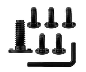 6pcs Replacement Long Bolts for Suncast Storage Sheds, Plastic Long Screws Black Storage Shed Awning Bolt Accessories with Screwdriver Compatible with Suncast Shed