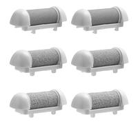 6pcs Replacement Roller Refill Heads, Pedicure Foot File Replacement Roller Refills with Extra Coarse Regular Coarse Fine Coarse 2 Each Pedicure Tool Refill for Electric Foot Dead Skin Remover
