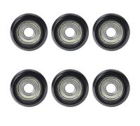 6Pcs Replacement Roller Wheels, Compatible with Aero Pilates Reformer Machines, Smooth & Quiet Glide Rollers Easy Tool-Free Installed Rollerwheels, Durable PU & POM Parts for Pilates Machine Repair
