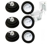 6Pcs Replacement Rubber Ball Valve Washers,Toilet Diaphragm Washer,Float Valve Rubber Seals for Toilet Replace,Durable Toilet Flush Valve Seal,Toilet Seat Washers for Old Style Cistern Valves