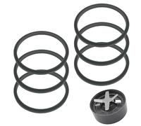 6pcs Replacement Seal Rings for Nutribullet 600W 900W Series Blender, Blender Gaskets with Lip, Silicone Sealing Gaskets Replacement Parts Fits for Nutribullet Ring Seal Gaskets Rubber