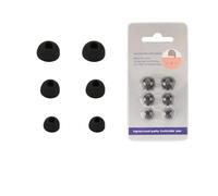 6Pcs Replacement Silicone Eartips For CMF by NOTHING BUDS Pro 2 Earbuds Tips Earphone Cover Kits Ear Buds Tips Eargels Earcap Earpads Accessories (Black)