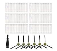 6PCS Replacement Spare Parts Filter + 6PCS Side Brush+ 1PC Clean Brush Kit For O*K*P Life K2 K3 K4 K5 For L*e*f*a*n*t M210 M210S Vacuum Cleaner Accessories