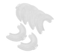 6pcs Replacement Toothbrush Heads Silicone U Shaped 360 Degree