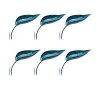 6PCS Reptiles Basking Platform Leaf Shape Terrariums Landscape Accessories Suction Cup Hammock Leaf For Habitats Use Bearded Dragon Basking Platform