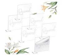 6Pcs Reserved Table Signs Cursive Letters Chair Stands Wedding Office Restaurant Ceremony-Display Racks