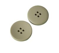 6Pcs Resin Buttons, 15mm-30mm, Green, 15mm