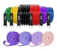 6Pcs Resistance Bands 270lbs & 4PCS Pull Up Bands 5-80lbs, Exercise Bands with Handles/Door Anchor/Ankle Straps/Bag/Poster for Men, Heavy Resistance Bands for Working Out at Home