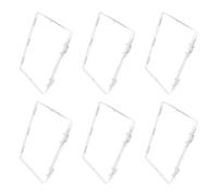 6Pcs Reusable Breast Milk Freezer Trays Practical PP Flat Design Efficient Freeze Milk Storage Organizers Transparent PP Breast Storage Trays