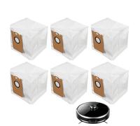 6Pcs Reusable Dust Bag For Laresar L6 Pro Robot Vacuum Cleaner, Large Capacity Dustbags for Ultenic T10
