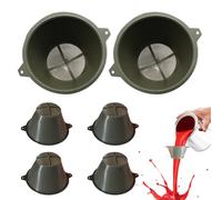 6Pcs Reusable Funnel with 100 Mesh Paint Strainers Plastic Sieve Resin Filter