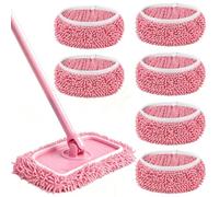 6Pcs Reusable Mop Pads Compatible with Swiffer Flash Speed Mop 25 * 12cm