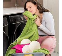 6pcs Reusable Sheep Premium Wool Dryer Balls wash Machine Natural Softener 6CM Drying Balls White Cotton Clothes Dry Kit Ball,China