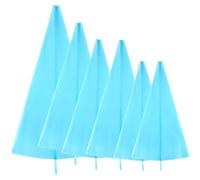 6Pcs Reusable Silicone Piping Bags,Cream Pastry Bag Cake Icing Bags DIY Icing Cream Bags for Baking Cake Decorating Chocolate Sweets