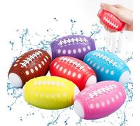 6PCS Reusable Splash Bombs for Kids & Adults, Quick-Fill Water Battle Sponges for Pool Beach Backyard Fun, Summer Outdoor Water Toys, Assorted Colors