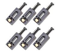 6pcs Roller Bridge Tremolo Saddles For TL Electric Guitar Chrome Color Replacement Bridge SaddlewElectricwwwGuitarwwwAccessories(Schwarz)