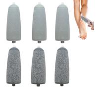 6Pcs Roller Replacement Heads for Flawless Pedi Foot File Replacement Refills Heads Compatible with JML NuYou Pedi Foot Grinder Roller Heads for Feet Callus Removers