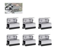 6pcs Roof Rack Mount Kit, Compatible with ProMaster/Boxer/Ducato/Jumper Vans, 304 Stainless Steel Van Roof Rack Brackets, Roof Mount Kit for RV Solar Panel Installation