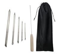 6Pcs Rope Splicing Tool Kit, Stainless Steel Line Braiding Set Tool For Recovery And Connection Of Synthetic Winch Rope, Duck Rope