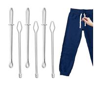 6pcs Rope Threader Clip, 2 Designs Drawstring Tool for Hoodie/Pants/Trousers/Elastic/Waistband/Shorts Sweatpants, Quick Insert & Smooth Threading String Sewing Kit for Tailors, DIY Crafters
